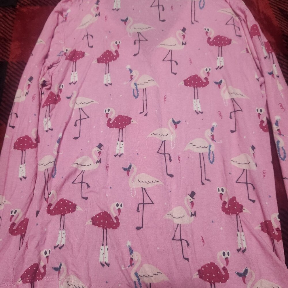 Nite Nite Munki Munki Flamingo Pajamas Size Small - Picture 5 of 10